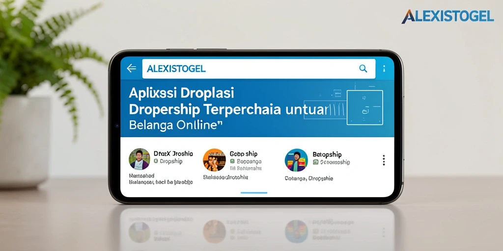 Tampilan antarmuka ALEXISTOGEL yang memudahkan pengelolaan produk Dropship.