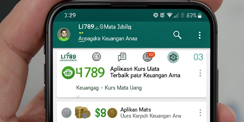 Tampilan antarmuka LI789 dengan informasi kurs mata uang yang jelas dan mudah dipahami.