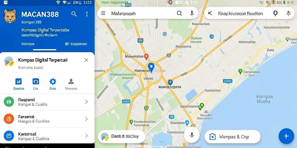Antarmuka aplikasi MACAN388 yang intuitif dan informatif untuk navigasi.