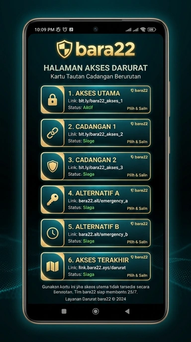 Tampilan link alternatif bara22