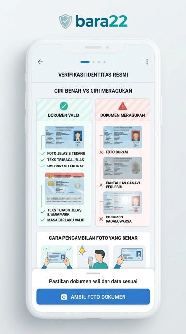 Tampilan kanal resmi bara22